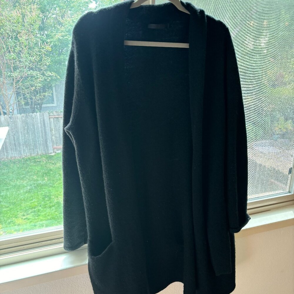 Jenni Kayne Size M Black Sweater Coat